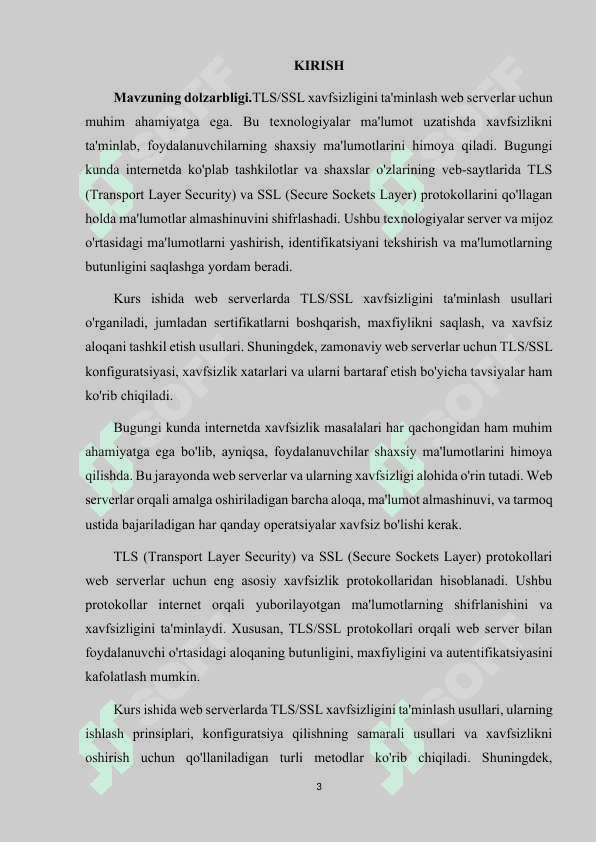 WEB SERVERLARDA TLS/SSL XAVFSIZLIGINI TA'MINLASH USULLARI 3