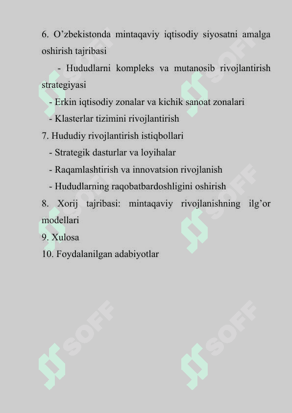 DAVLATNING MINTAQAVIY IQTISODIY SIYOSATI VA HUDUDIY RIVOJLANTIRISH ISTIQBOLLARI 3