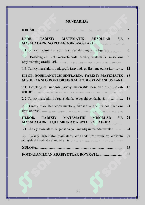 Tarixiy matematik masalalar 2