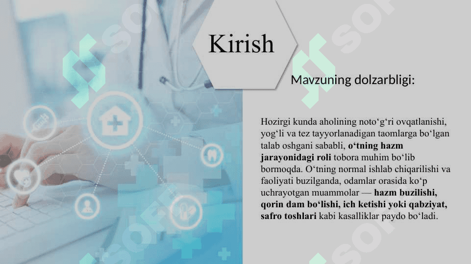 O'tning hazim jarayondagi ishtiroki 3