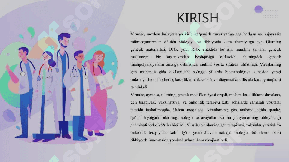 Viruslarning gen muxandisligida qo'llanilishi 3