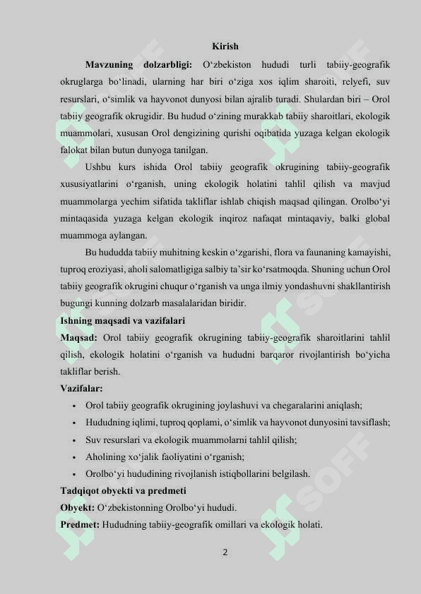 Orol tabiiy geografik okrugi 2