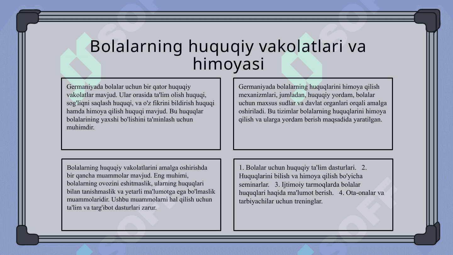 Germaniyada bolalarning huquqiy vakolatlari 4