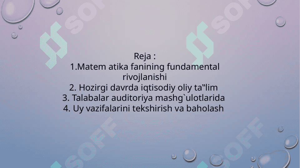 uskunalarni ta'mirlash va yangilash masalasini yechish 2