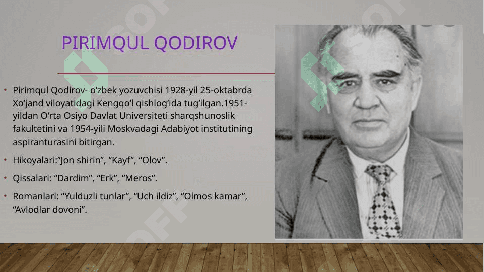 Pirimqul Qodirov Romani Yulduzli tunlar Badiiy asar tahlili 3