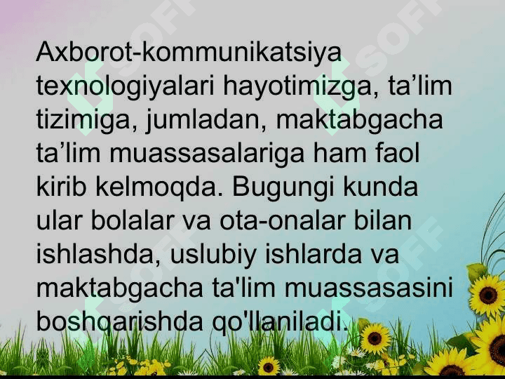 Maktabgacha talim tashkilotlarida multimedialardan foydalanish 3