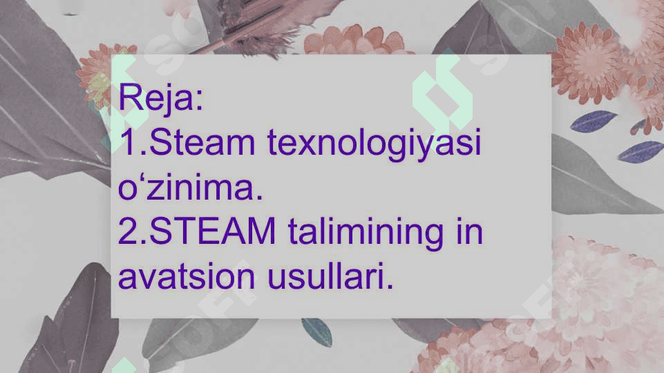 STEAM  ta'lim texnologiyasini maktabgacha talimda qoʻllashning inavatsion usullari 2