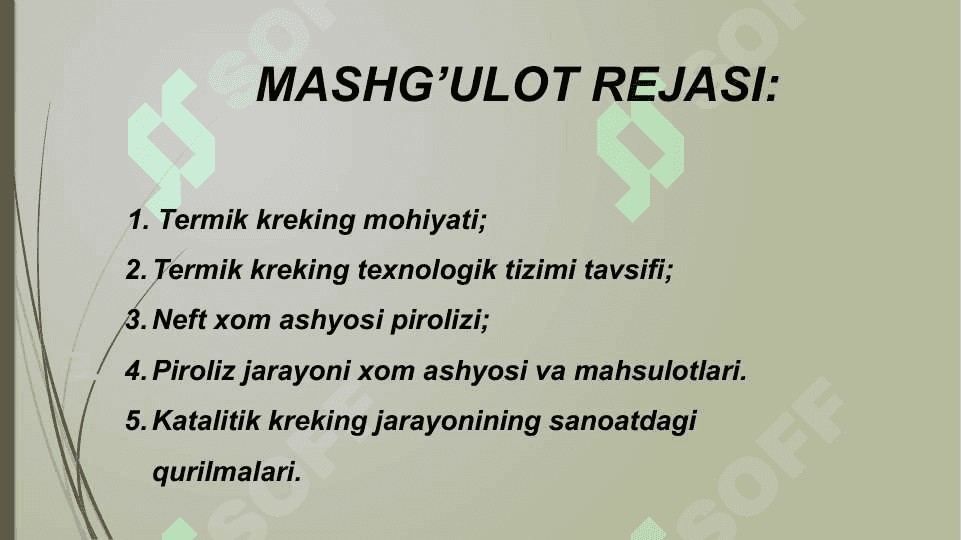 Nеft va gazni tеrmik qayta ishlash 2