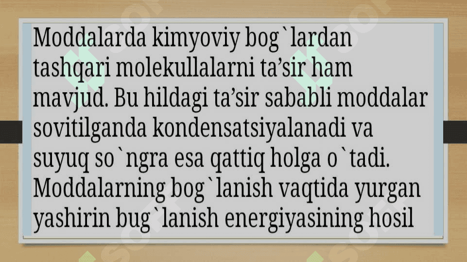Molekulalar aro ta’sir va ularning turlari 3