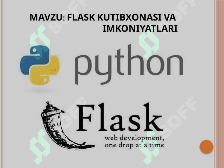 Flask kutibxonasi imkoniyatlari 2