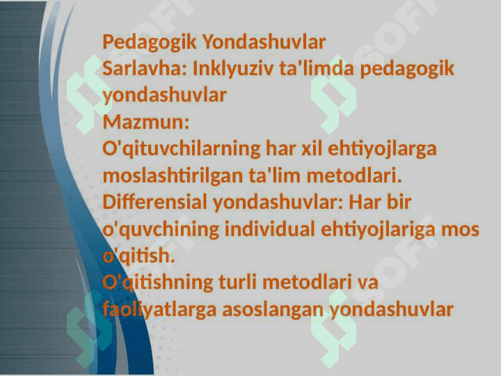 Turli yo'nalishdagi ilmiy tadqiqotlarda inklyuziv ta’lim muammolarini o‘rganish 2