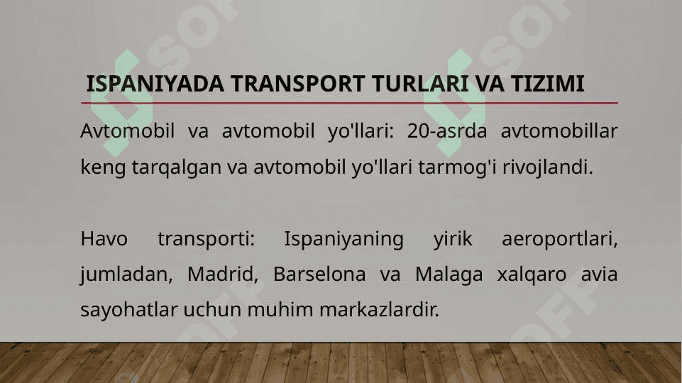 Ispaniyada transport va turizm tizimi 5