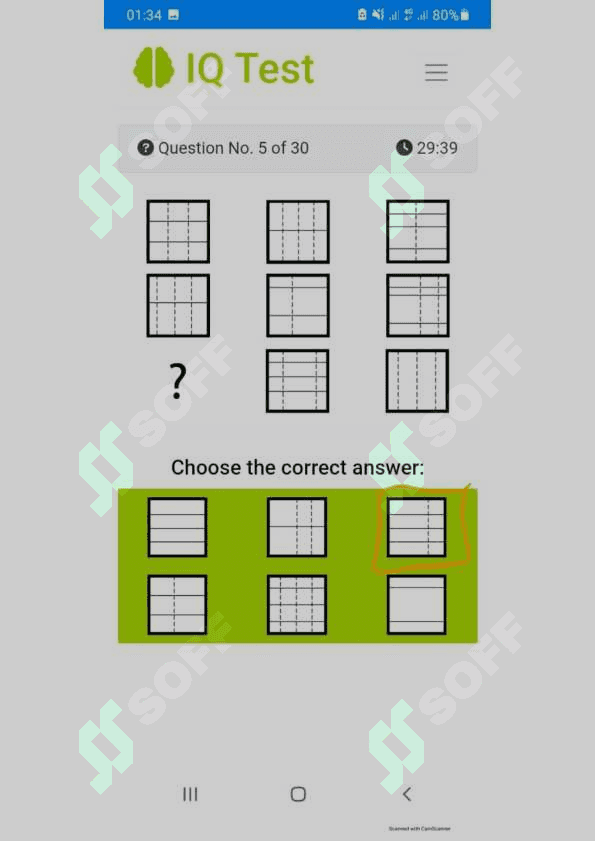Argos IQ test javoblari 2025 5