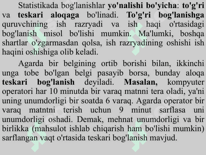 Korrelyatsion va regression tahlil 8