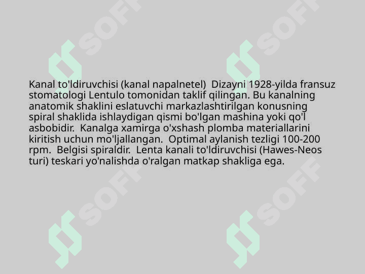 Ildiz kanalini plombalashda qoʻllaniluvchi asboblar 7