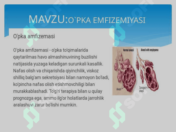 O`PKA EMFIZEMIYASI 2