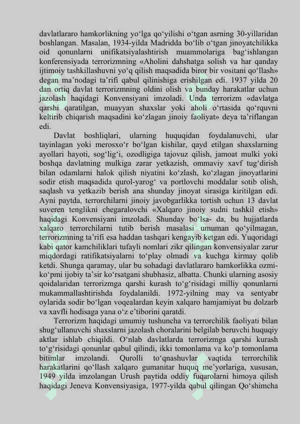 DINIY EKSTREMIZM VA TERRORIZMGA QARSHI KURASHNING XALQARO SIYOSIY – HUQUQIY ASOSLARI 3