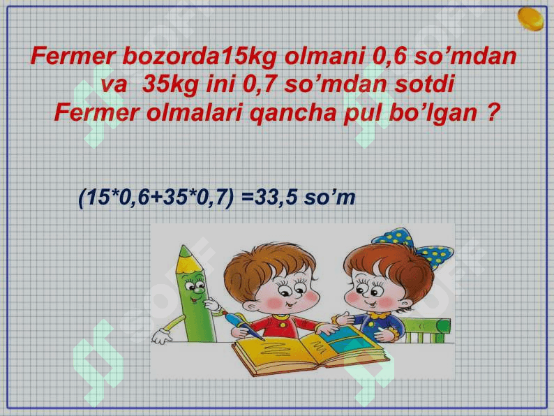 O’nli va oddiy kasrlar ustida amallar 4