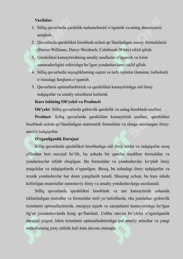 SILLIQ QUVURLARDA QARSHILIK VA UNING FORMULALARI 3