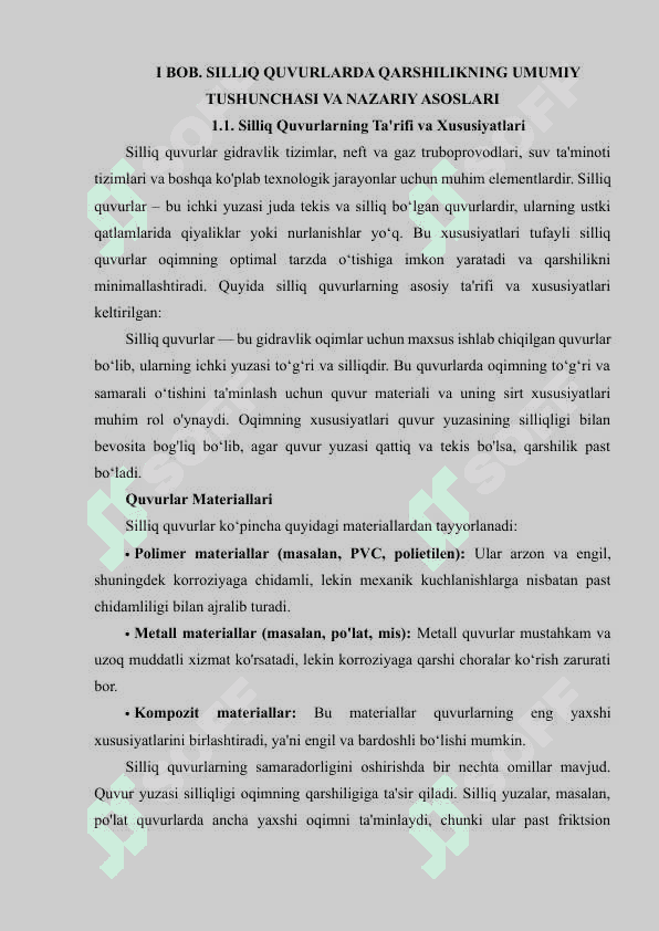 SILLIQ QUVURLARDA QARSHILIK VA UNING FORMULALARI 4