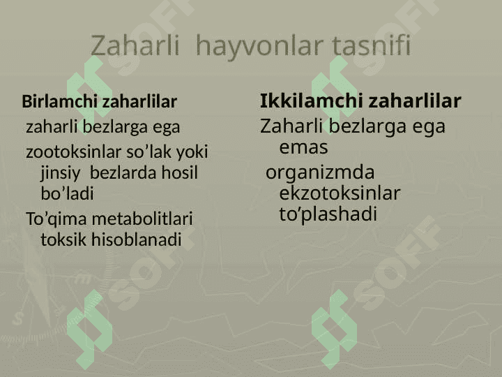 Zaharli hayvonlar 3