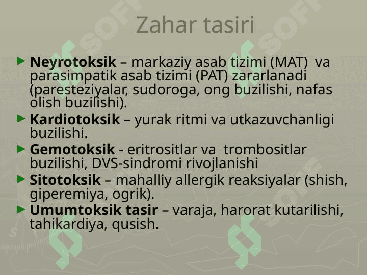 Zaharli hayvonlar 4