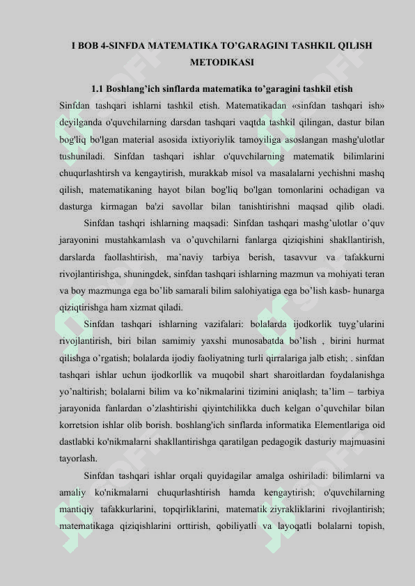 Matematika fanlaridan darsdan tashqari mashg’ulotlarni tashkil etish 5