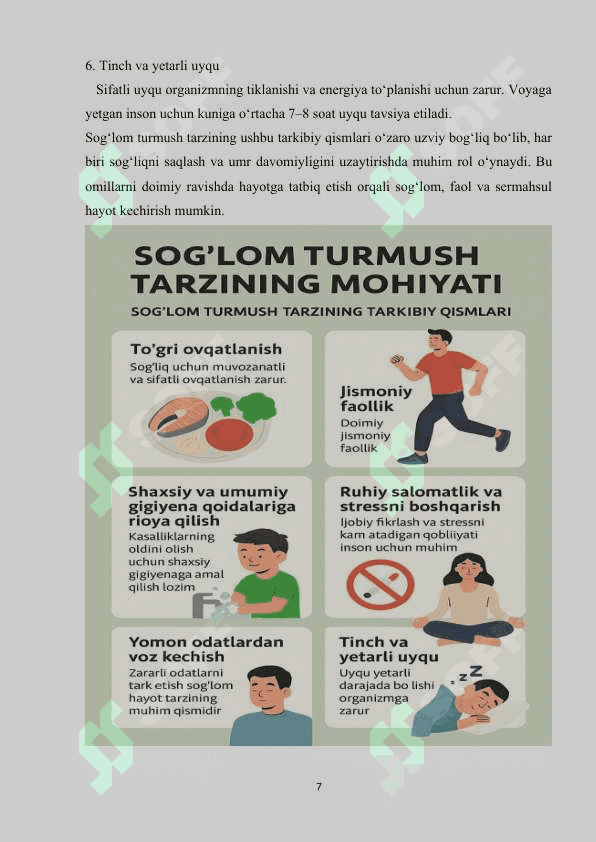 SOG’LOM TURMUSH TARZI TO’G’RI OVQATLANISH 7
