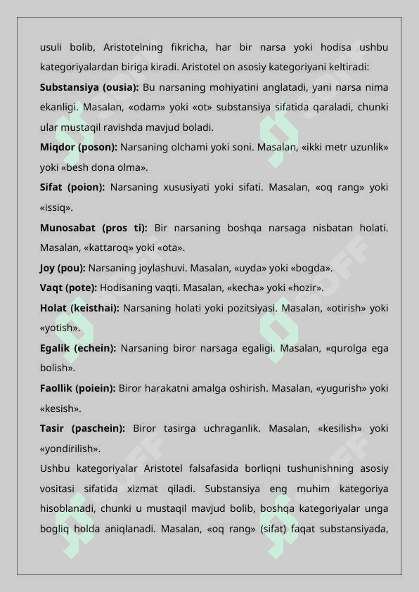 Aristotelning mantiqiy qarashlari 25 8