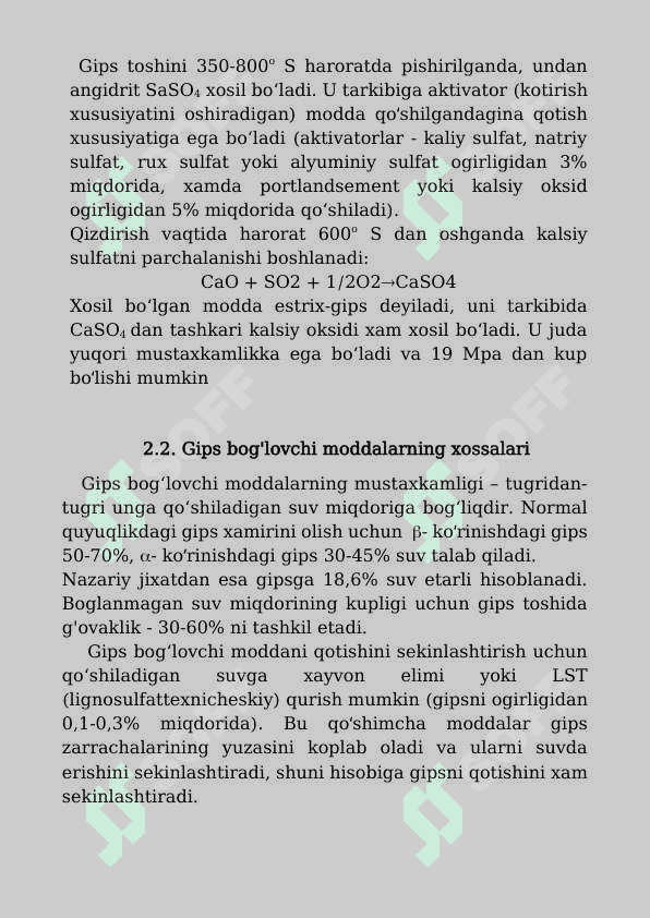 Havoda qotuvchi bog'lovchi moddalar 4