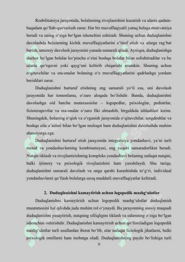 Maktabgacha yoshdagi duduqlanuvchi bolalar bilan ishlashning o‘ziga xos usullari. 8