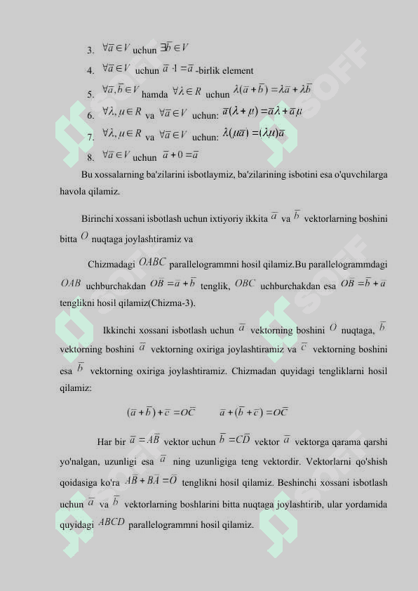 NUQTA VA VEKTORLARNING TEKISLIKDAGI KOORDINATALARI (kURS ISHI) 6
