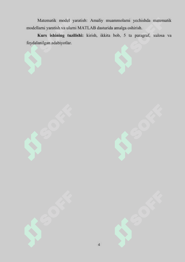 SPLAYNLAR YORDAMIDA FUNKSIYALARNI   YAQINLASHTIRISHNING MATLAB DASTURIDAGI   TADBIG’I.(KURS ISHI) 3