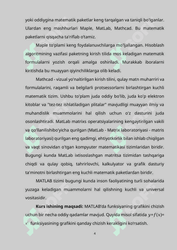 MATLABDA FUNKSIYA GRAFIGINI CHIZISH 3