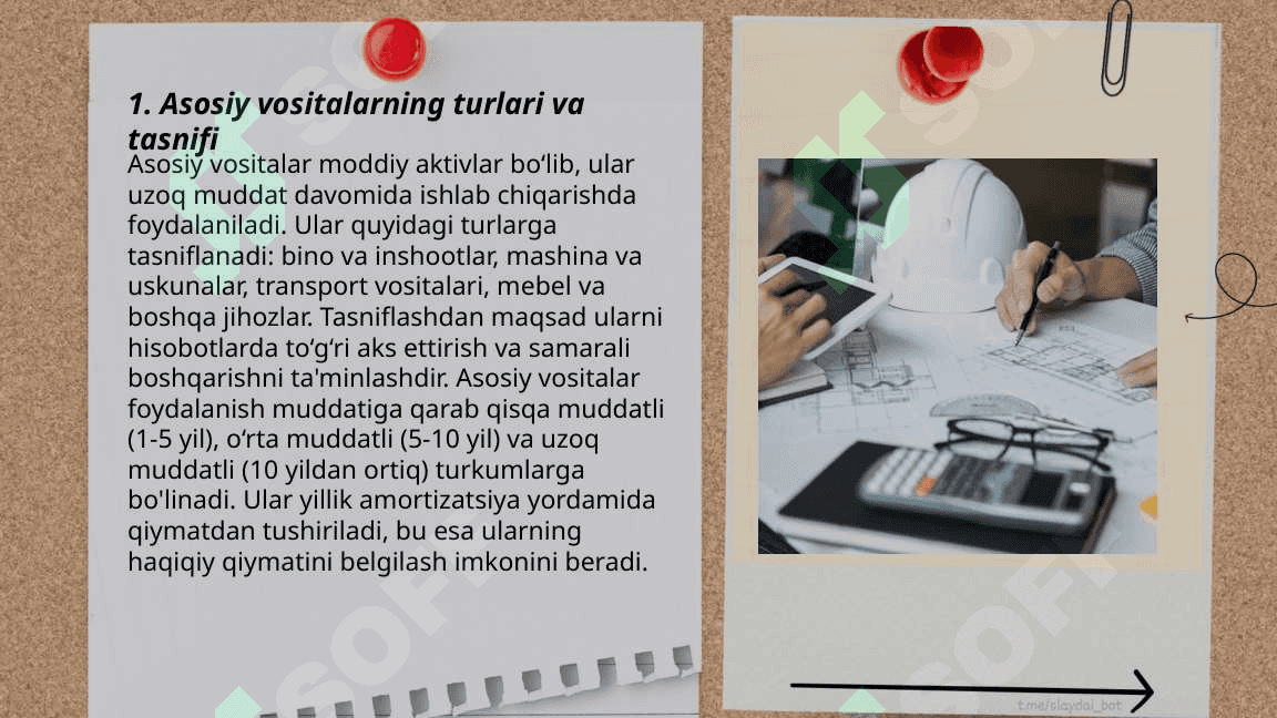 Qurilish tashkilotlarida asosiy vositalar holati va harakatining hisobi. 3