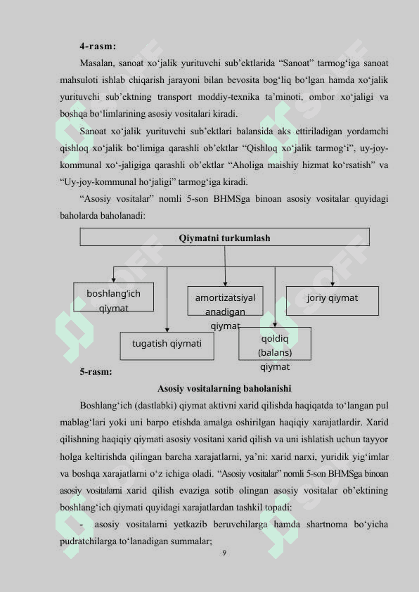Asosiy vositalarni turkumlash va ularni baholash.docAsosiy vositalarni turkumlash va ularni baholash.doc 8