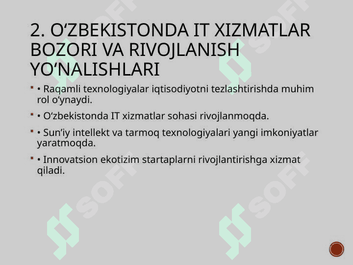 Axborot jamiyati rivojlantirish strategiyasi Oʻzbekistoning raqamli iqtisodiyot dasturi.pptx 8