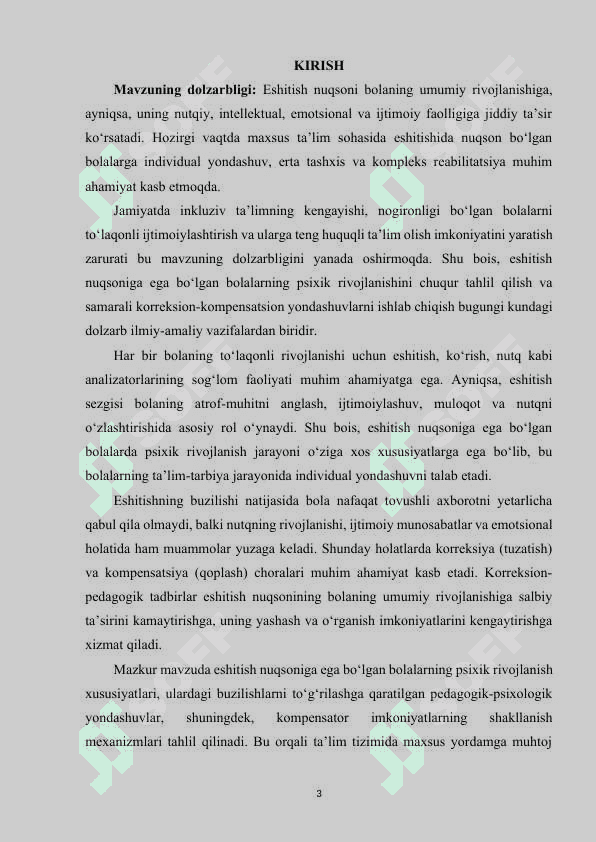 Eshitish nuqsoniga ega boʻlgan bolalarning psixik rivojlanishida korreksiya va kompensatsiya 2