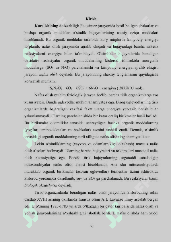 Karbonot angidirid va kislorodning o'simliklar hayotida ahamiyati 2