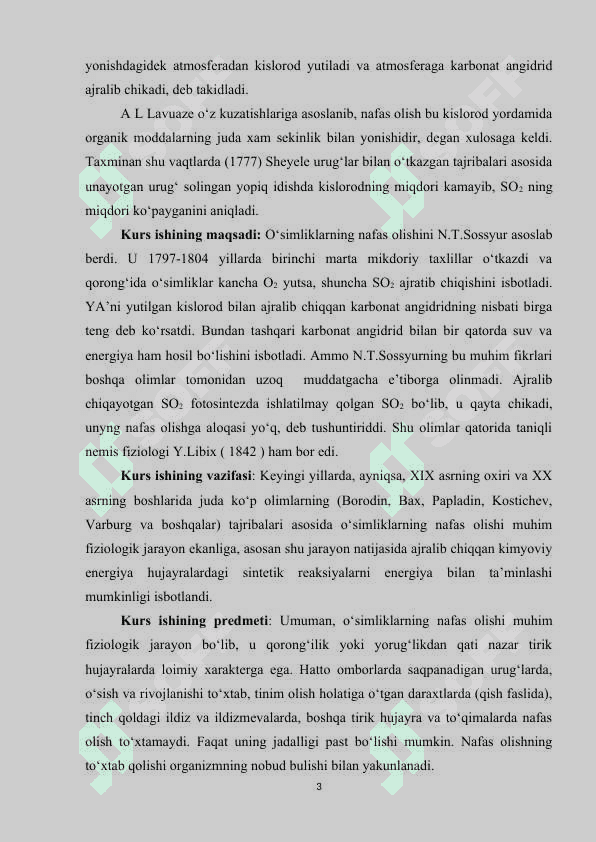 Karbonot angidirid va kislorodning o'simliklar hayotida ahamiyati 3