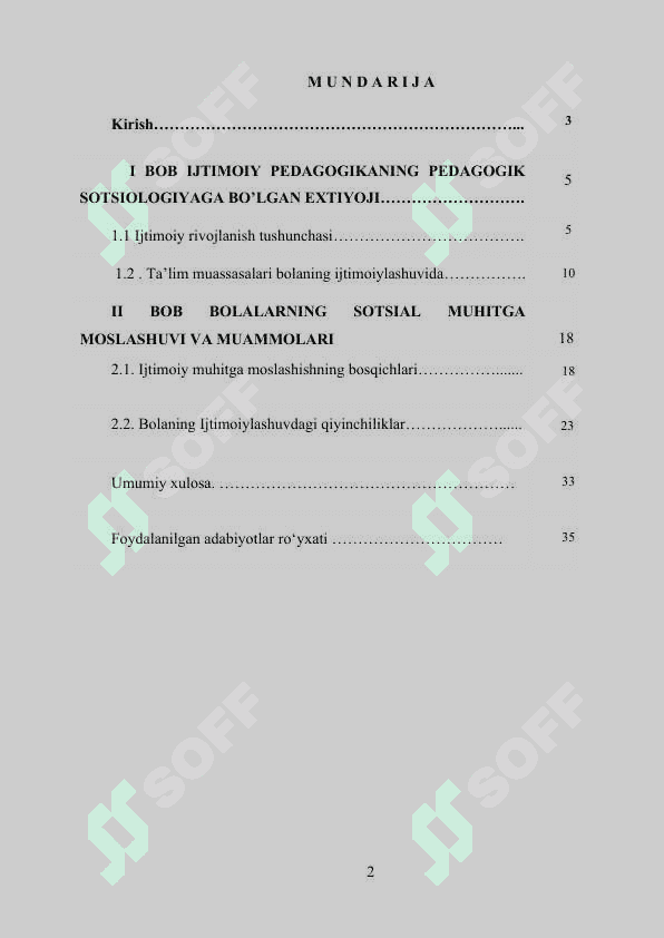 Ijtimoiy pedagogikaning pedagogik sotsiologiyaga bo’lgan extiyoji 2