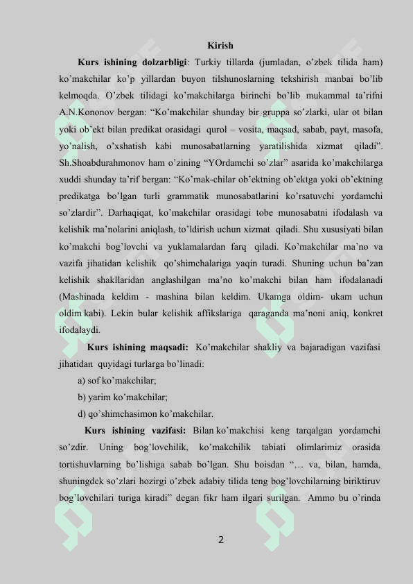 Ko‘makchi. Ot ko‘makchi. Fe’l ko‘makchilar. Ko‘makchilarning tarixiy shakllari 2