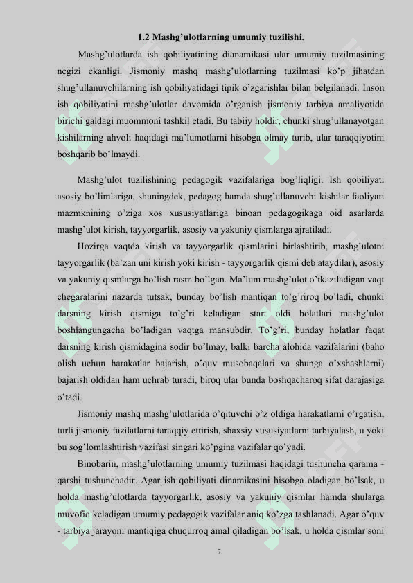 Ko‘p yillik trenirovkaning etaplari va unda hal qilinadigan masalalar 6