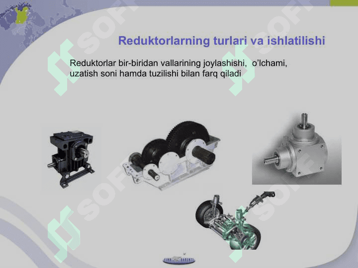 REDUKTORLAR VA ULARNING TURLARI 4