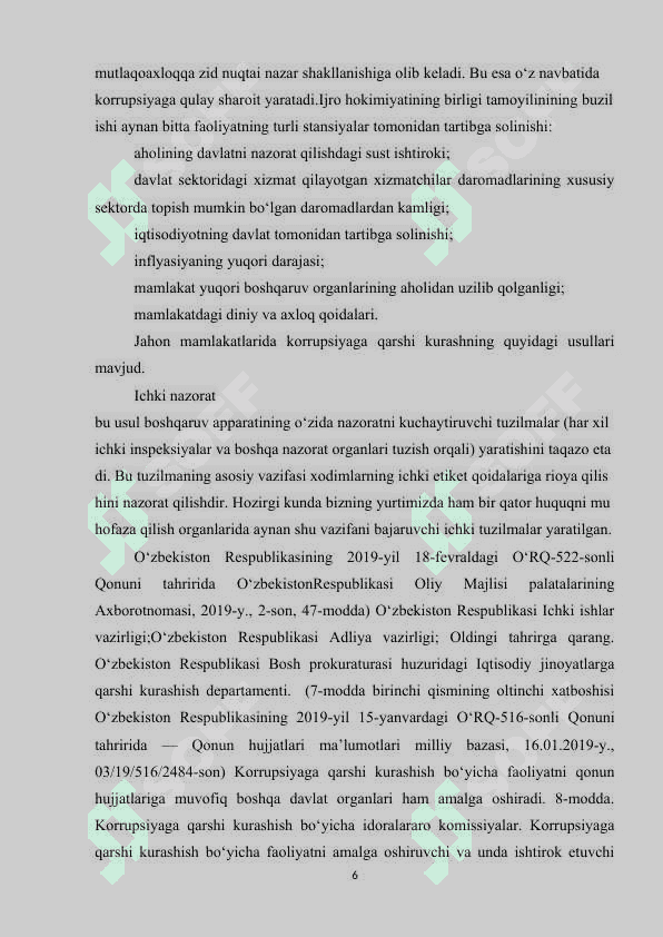 KORRUPSIYA VA XALQARO JINOYATCHILIK VA UNGA QARSHI KURASHISH OMILLARI 6