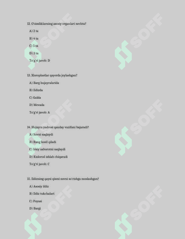 9-sinf bialogiya tstlar 4