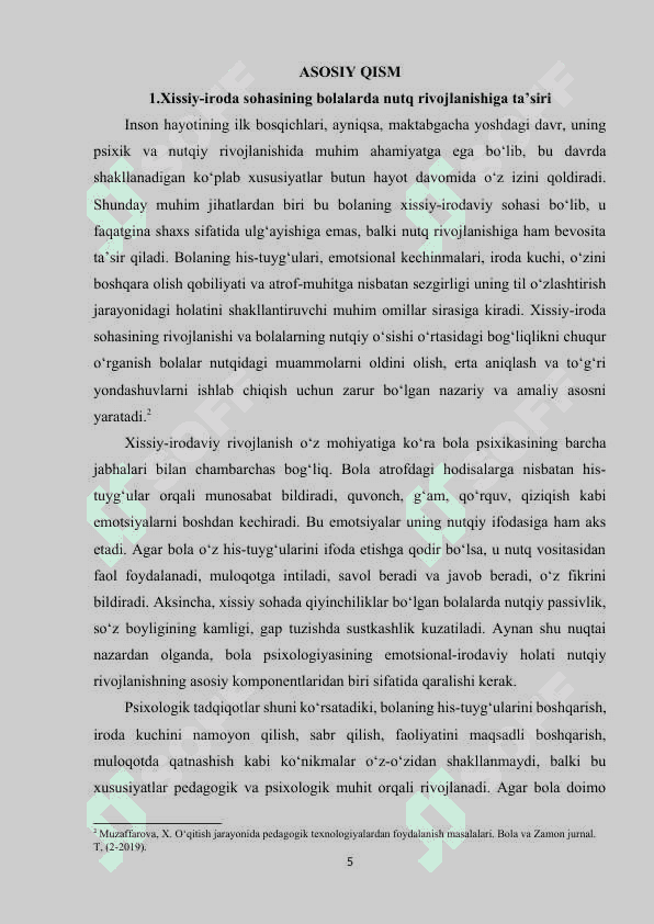Nutq nuqsoniga ega bolalarda xissiy-iroda sohasini psixokorreksiyalash 5