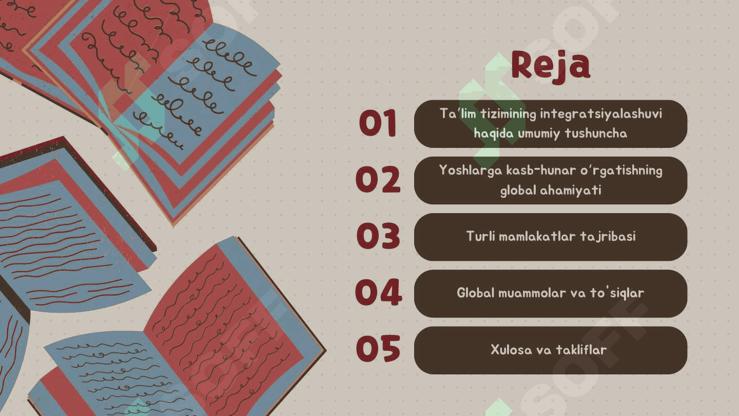 Jahonning turli mamlakatlarida  ta'limning integratsiyalashuvi  va yoshlarga kasb-hunar  o'rgatish muammolari 2