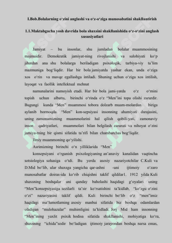 Bolaning o'z-o'zini anglashi va motivatsion sohasining rivojlanish jarayoni 4