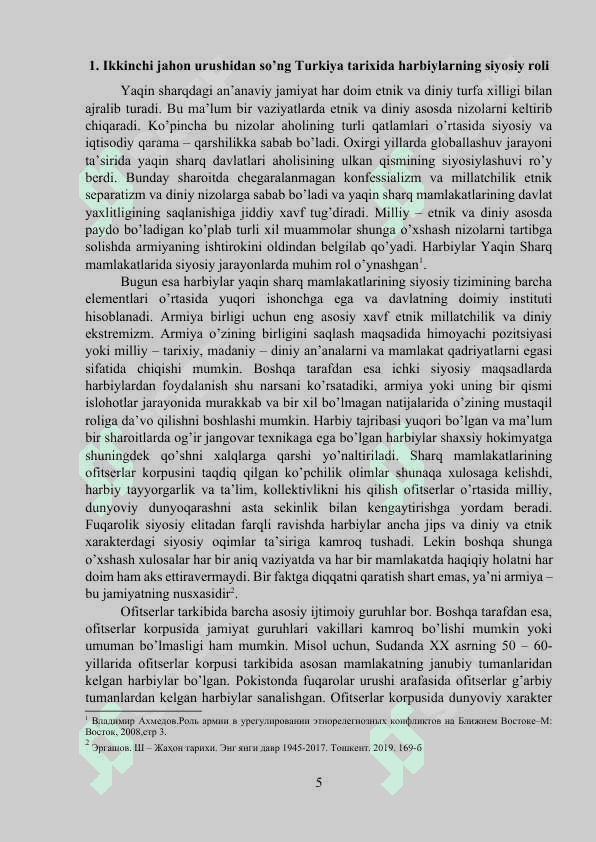 TURKIYA XX ASRNING 60-70- YILLARIDAGI HARBIY TUZUM DAVRIDA 5